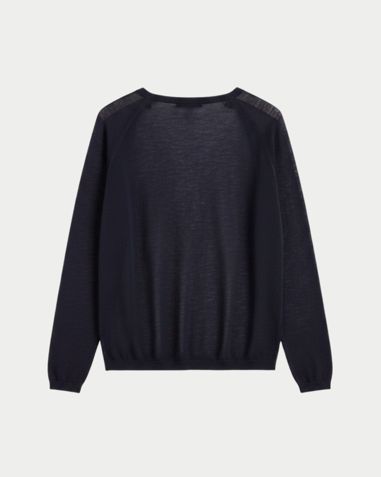 Rundhals-Kastenpullover mit langen Raglanärmeln