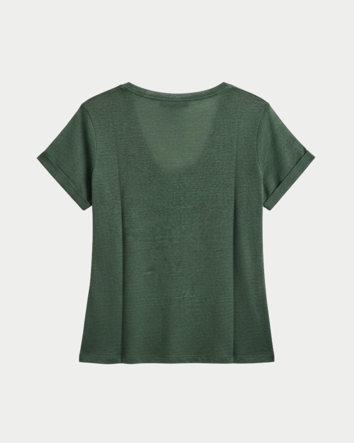 Regular Fit T-Shirt mit U-Ausschnitt und kurzen Ärmeln