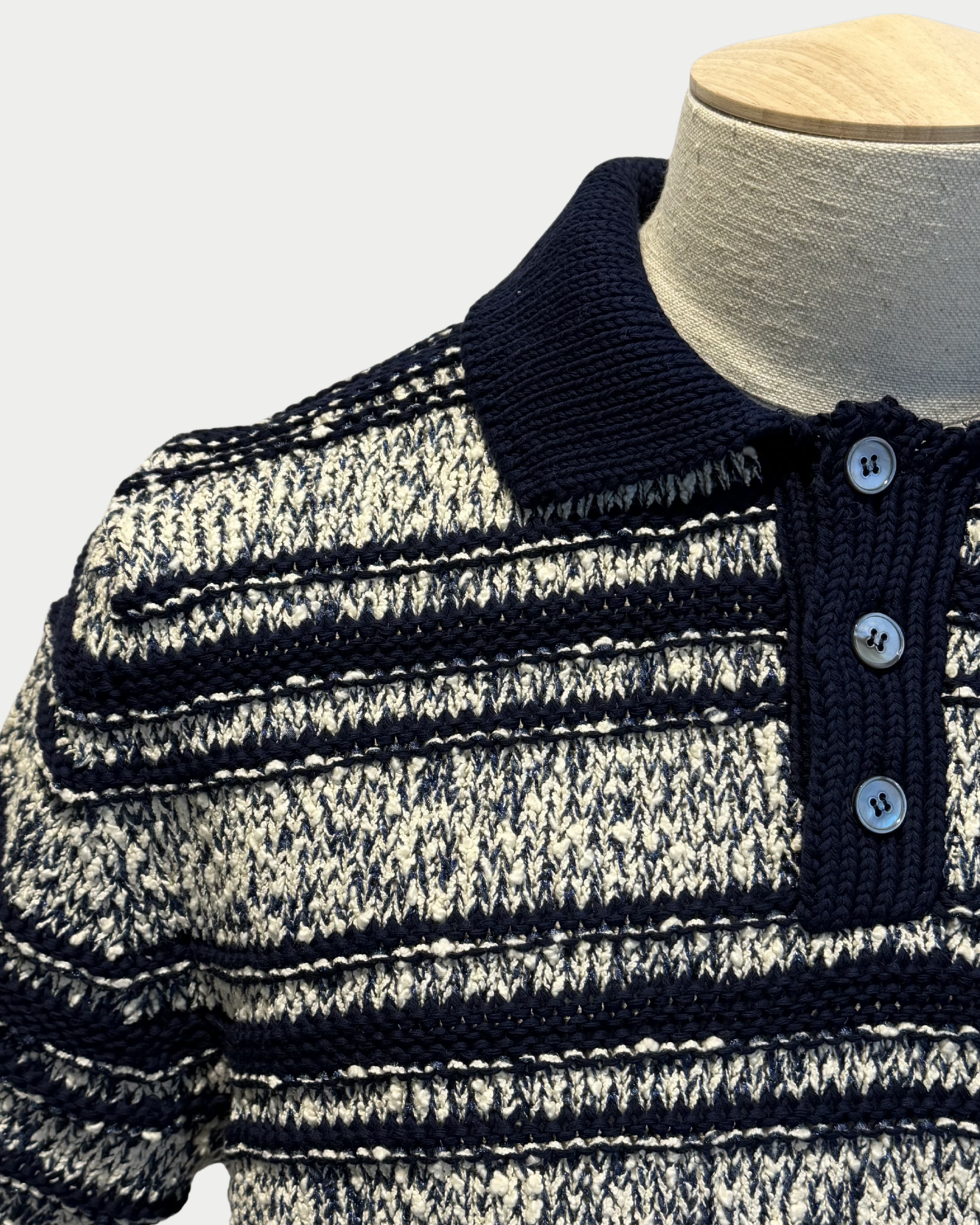 Strick-Poloshirt