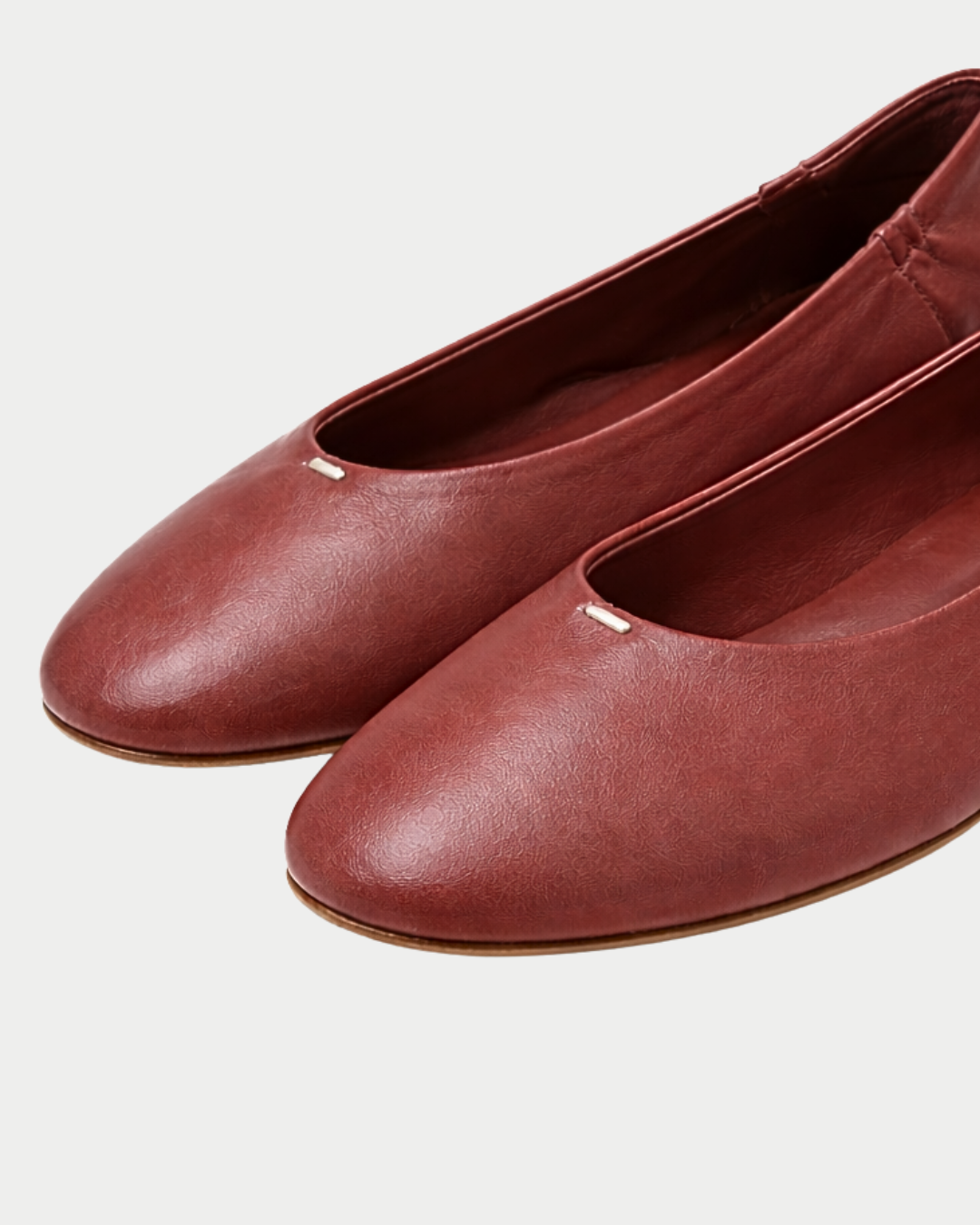 Ballerinas aus Glattleder