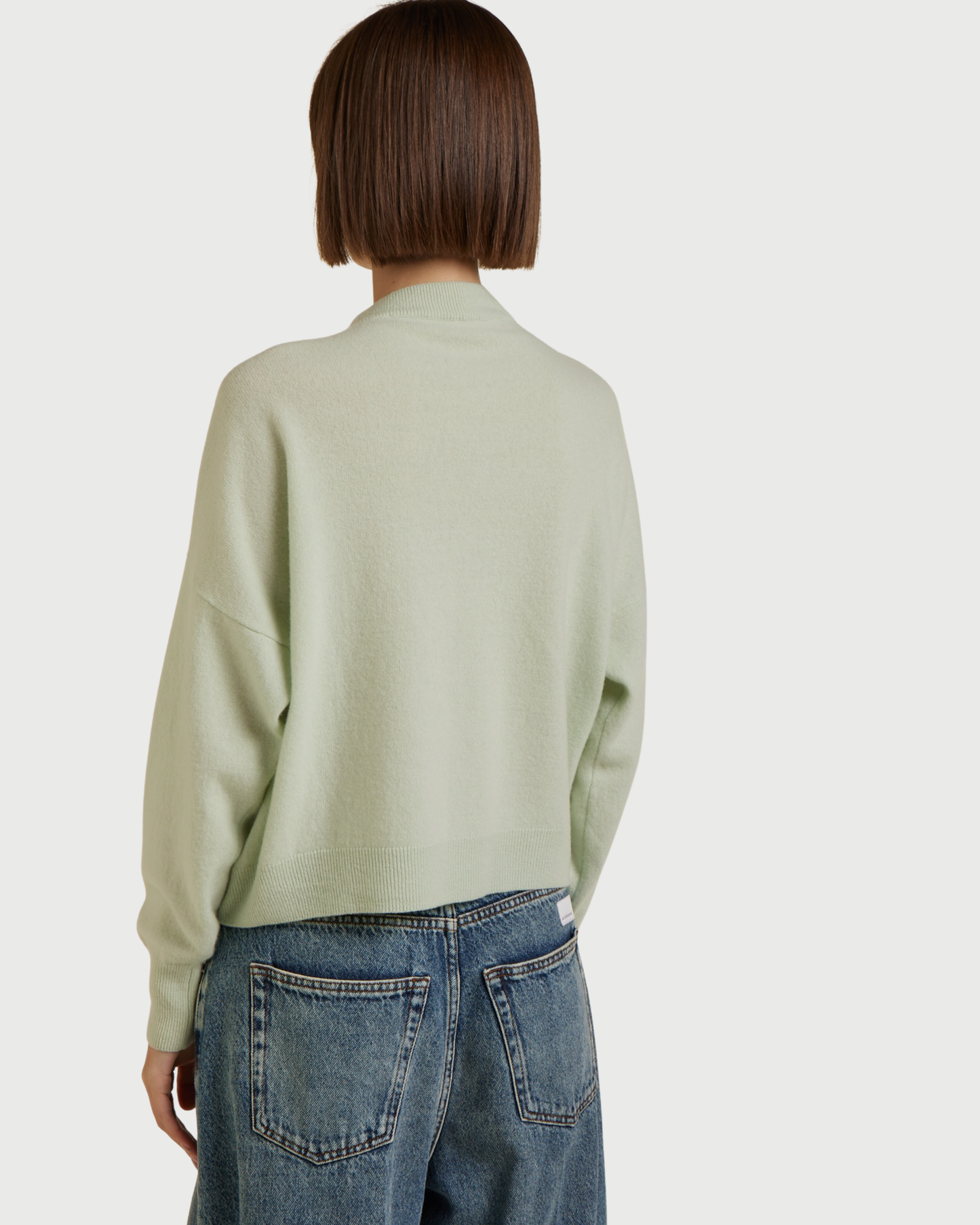 Cashmere-Mischung Cardigan Glattstrick