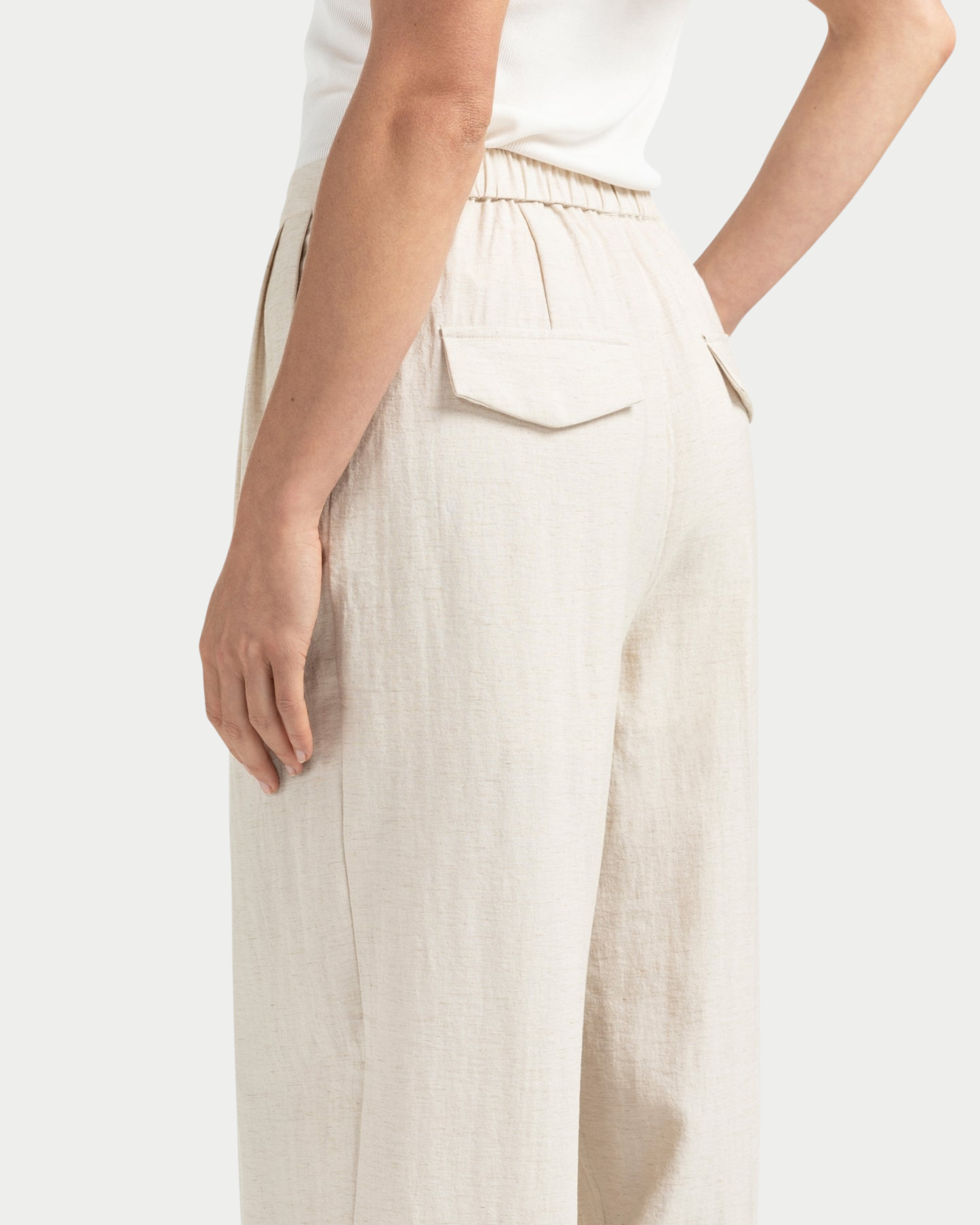 Pantaloni Ampi Strutturati