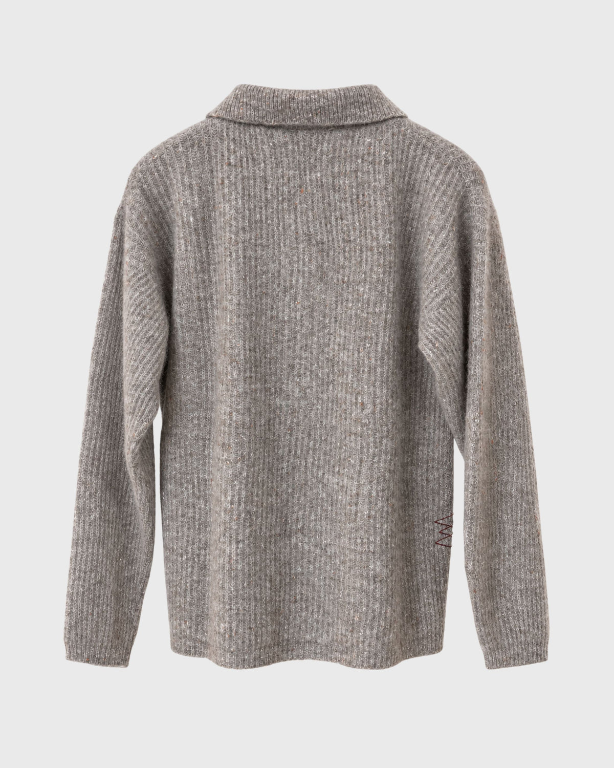 Maglia polo in alpaca e seta