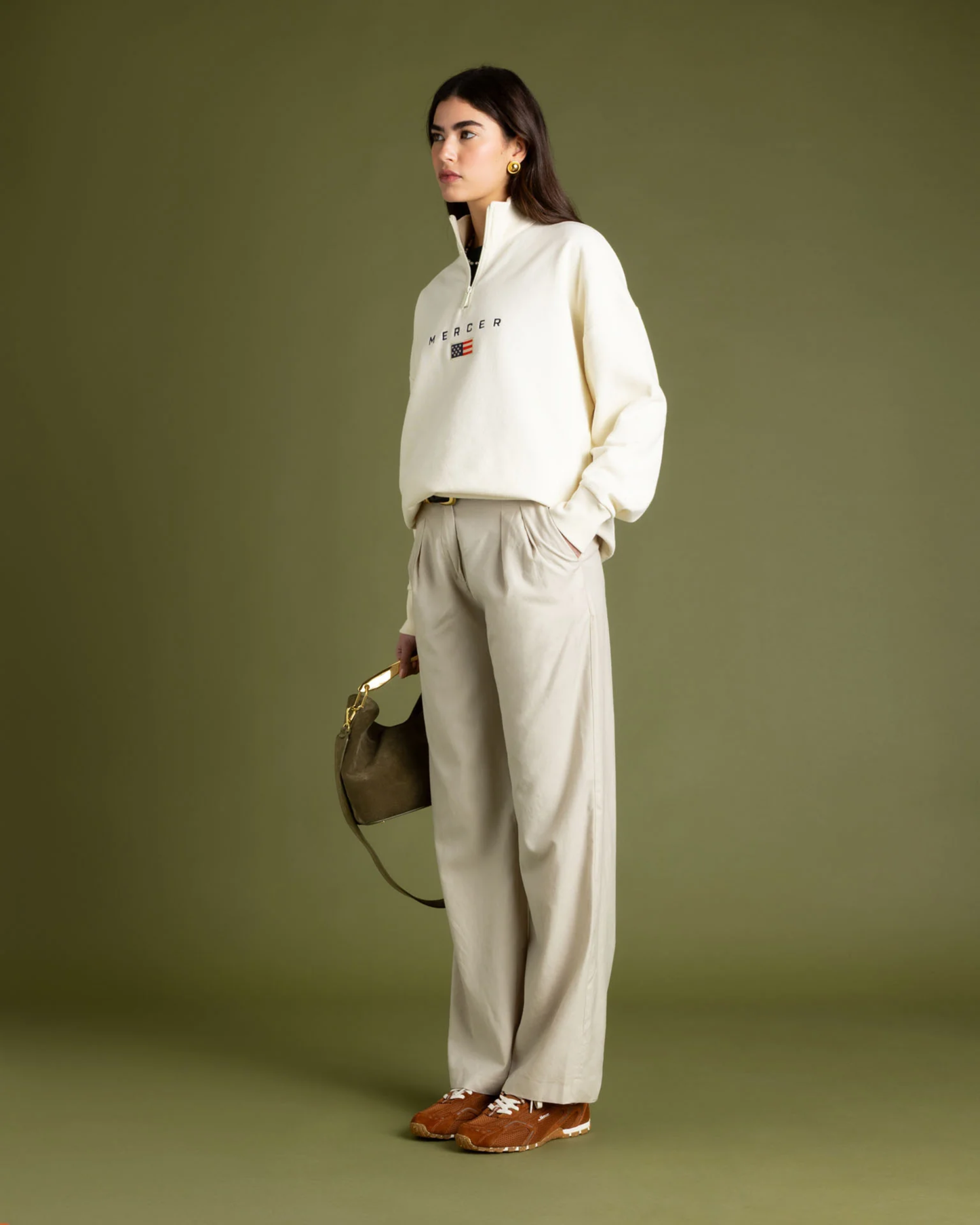 Maglia Mercer unisex Quarter Zip