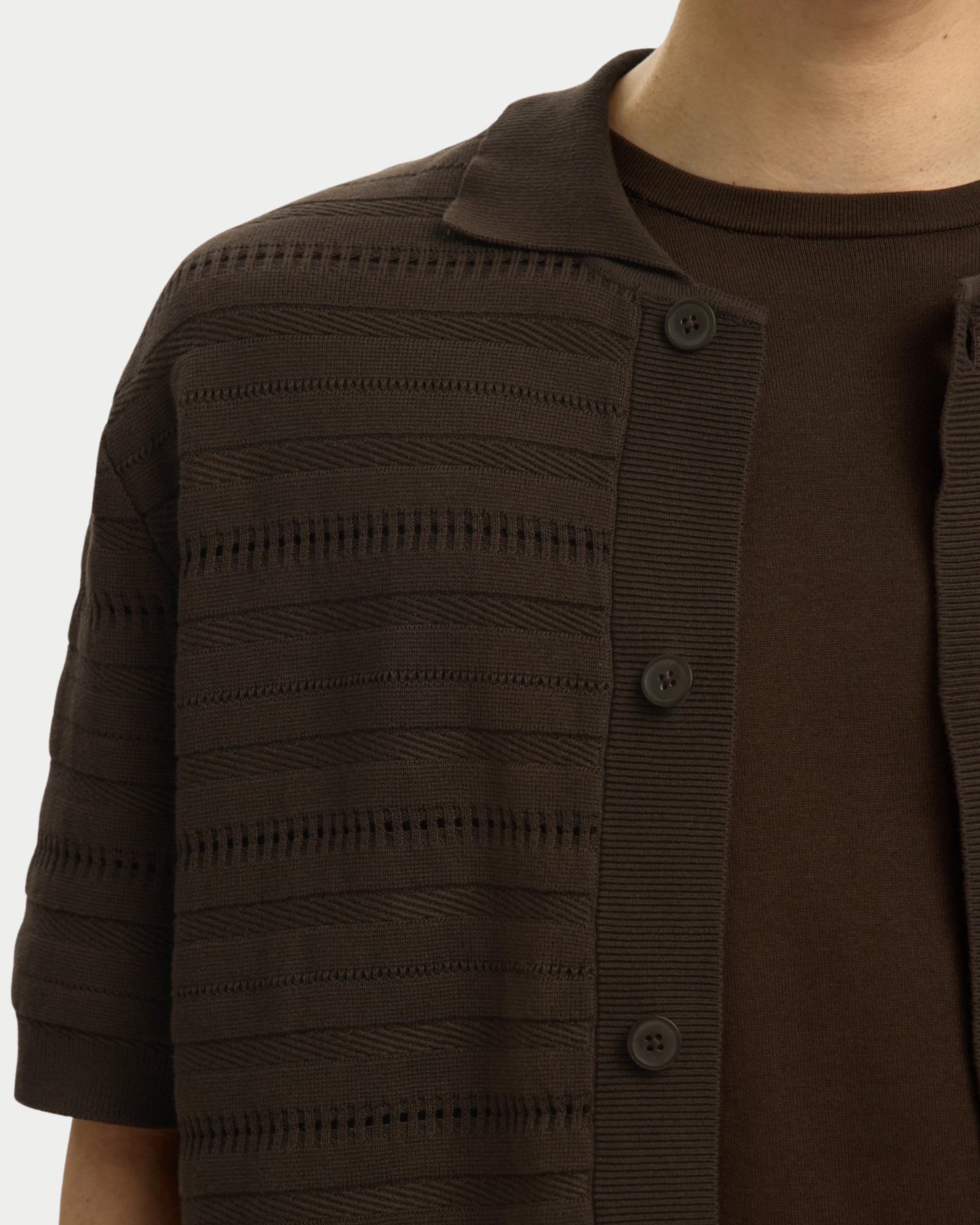 Cardigan t-shirt palle knit