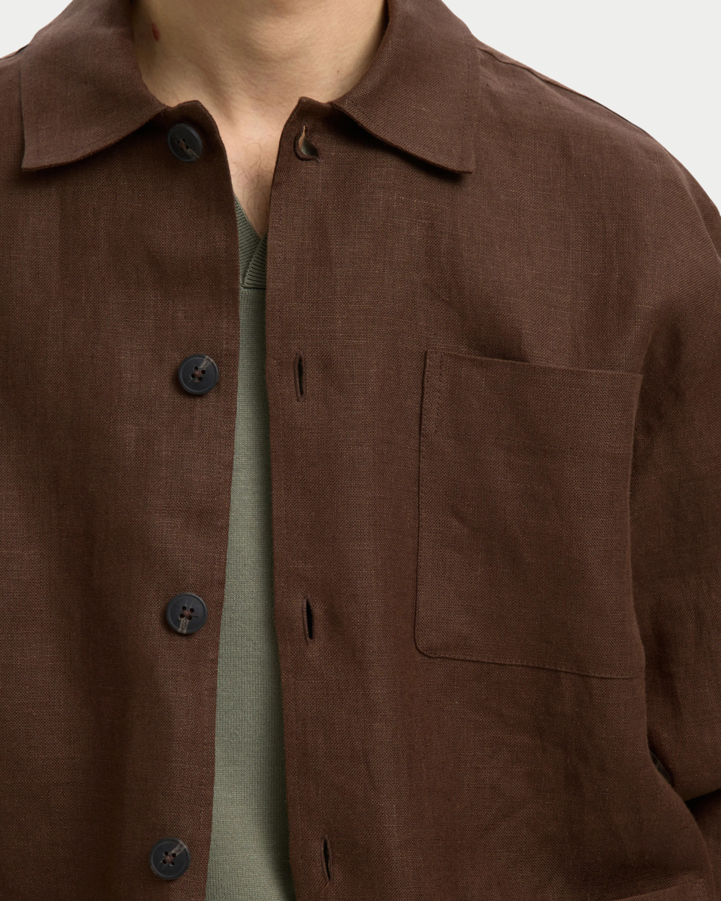Camicia giacca in lino