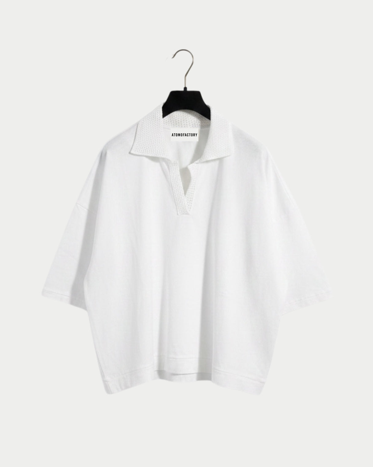 Polo-T-Shirt aus Häkeljersey