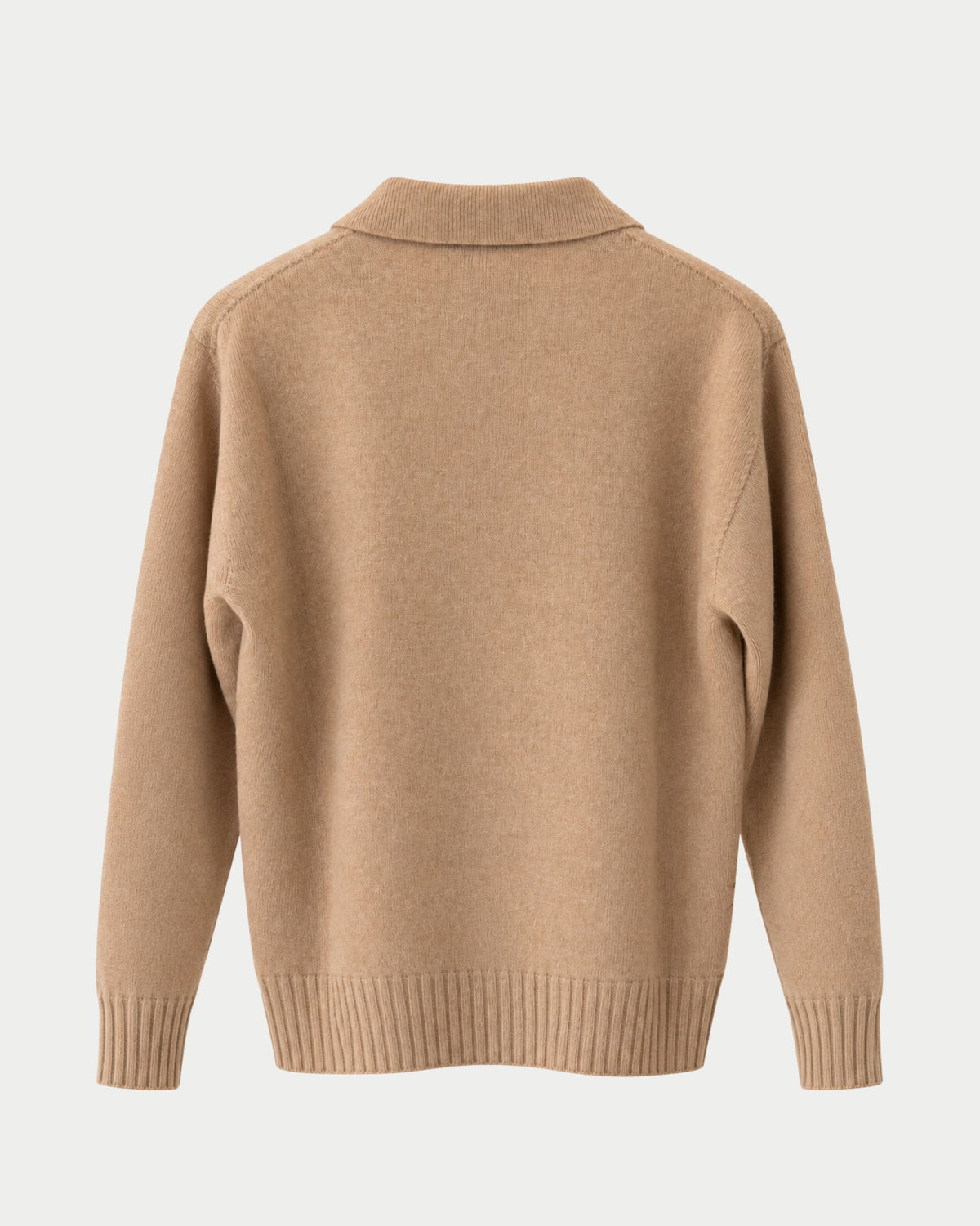 Maglia polo in lana e cashmere