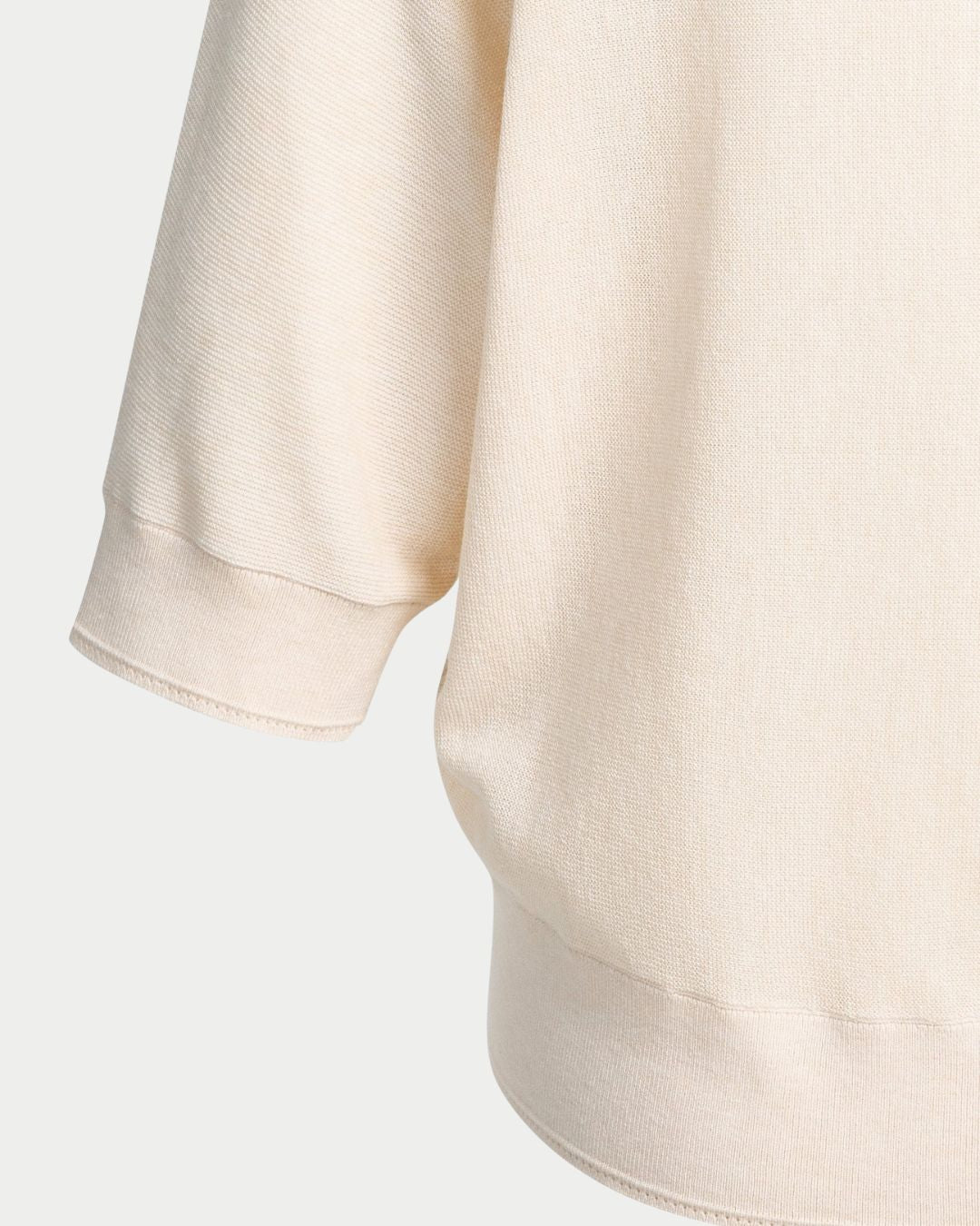Cardigan in maglia con maniche corte a pipistrello