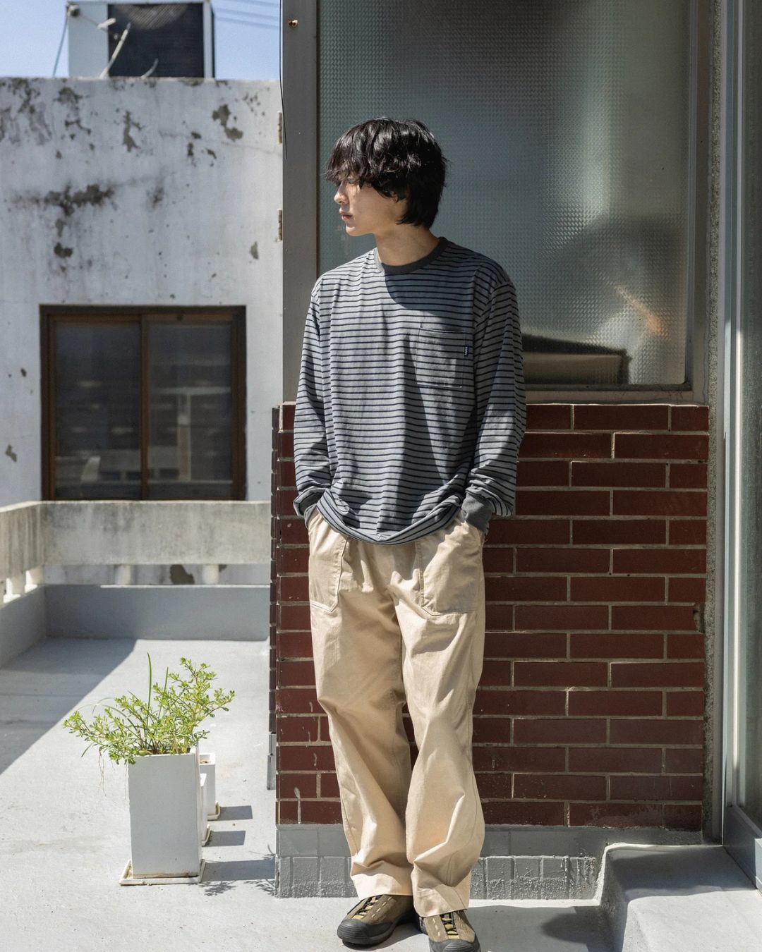 Pantaloni Fatigue cn pants beige