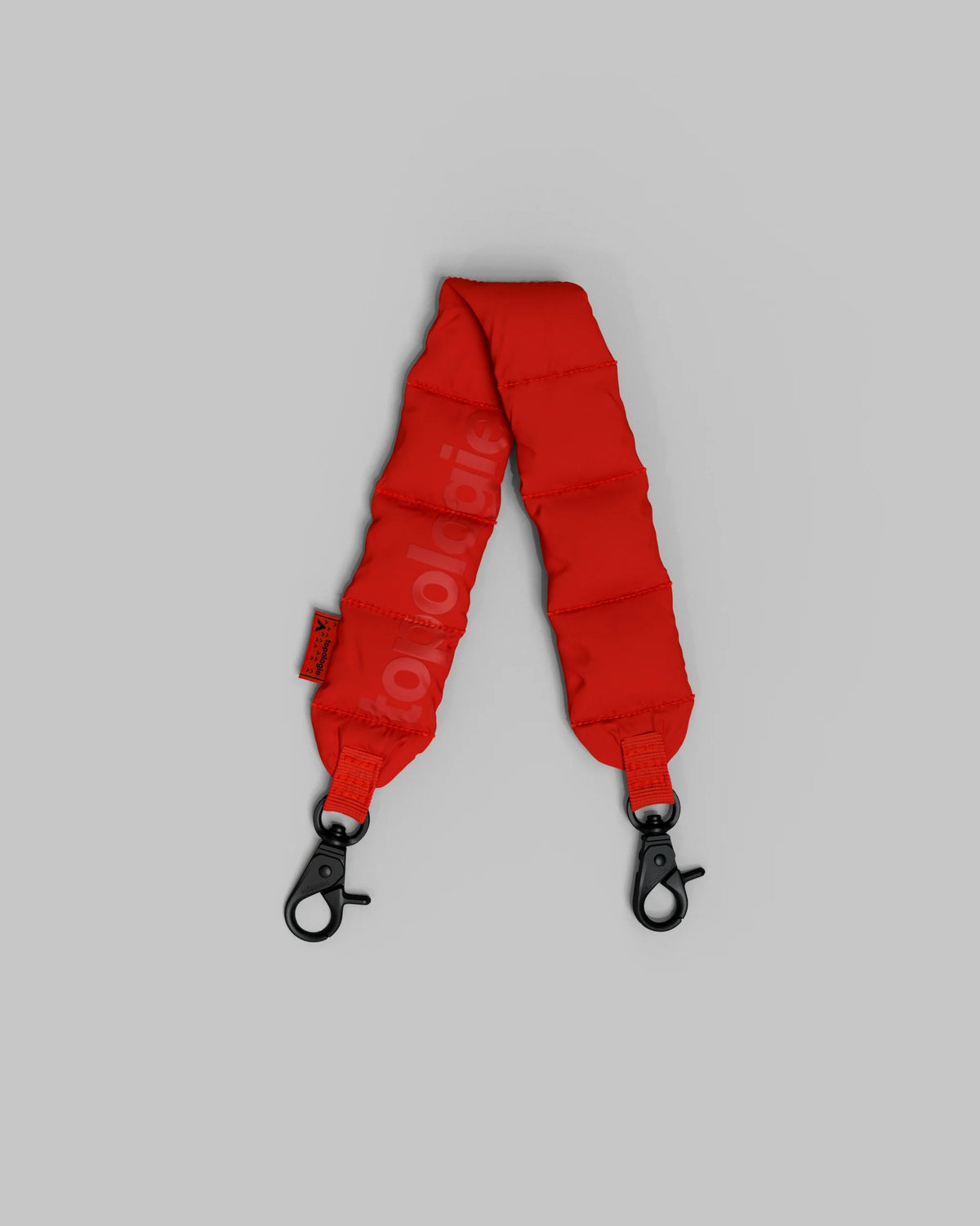 Topologie Red Bottle Sacoche Large Ecru Matt Coated Bag with Puffer Wrist Strap