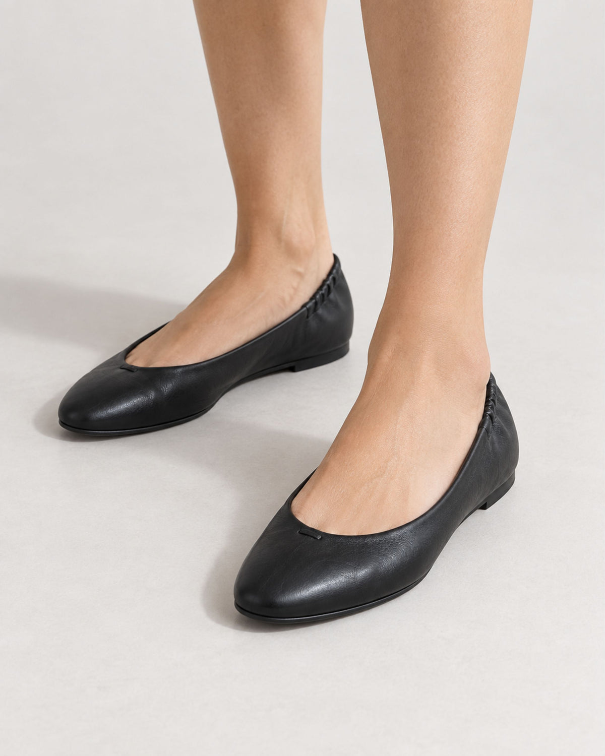 Black nappa moccasin