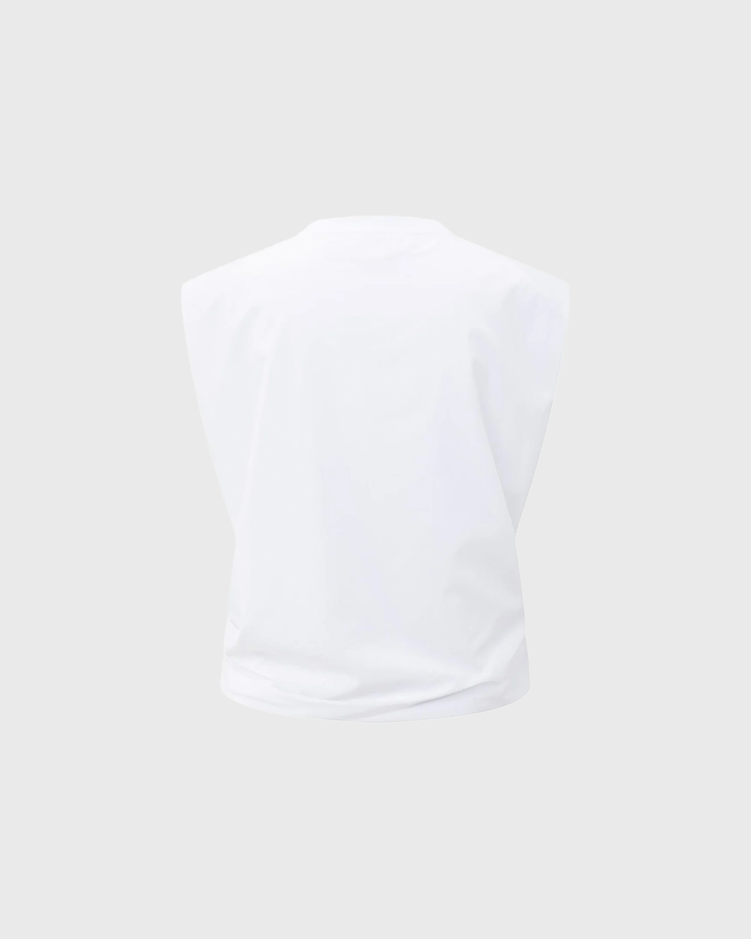 T-shirt con spalle imbottite