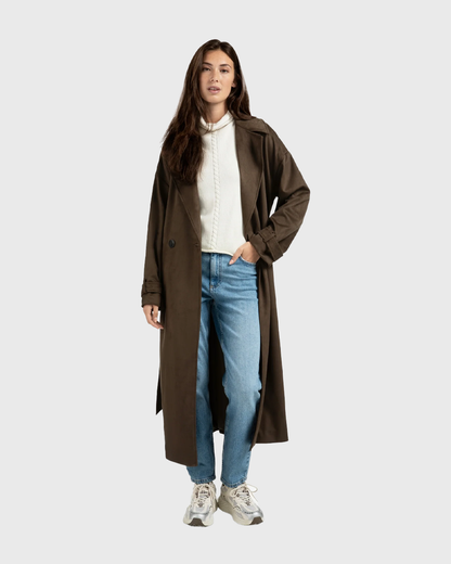 Cappotto in suede