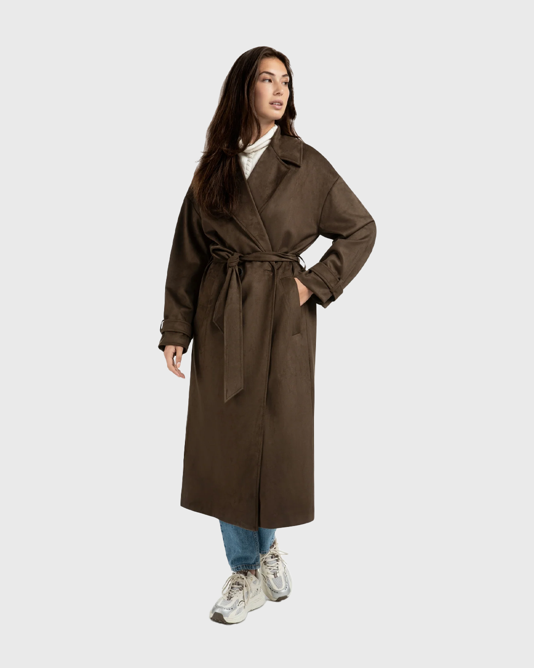 Cappotto in suede