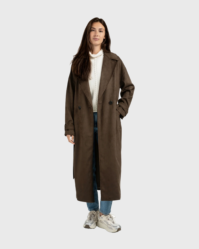 Cappotto in suede