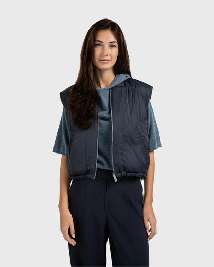 Nylon vest jacket