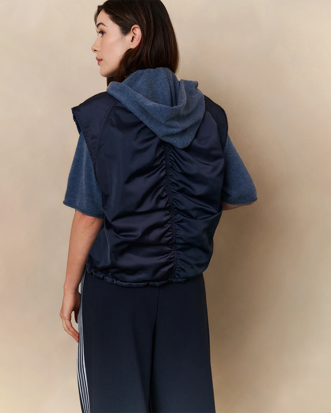 Nylon vest jacket