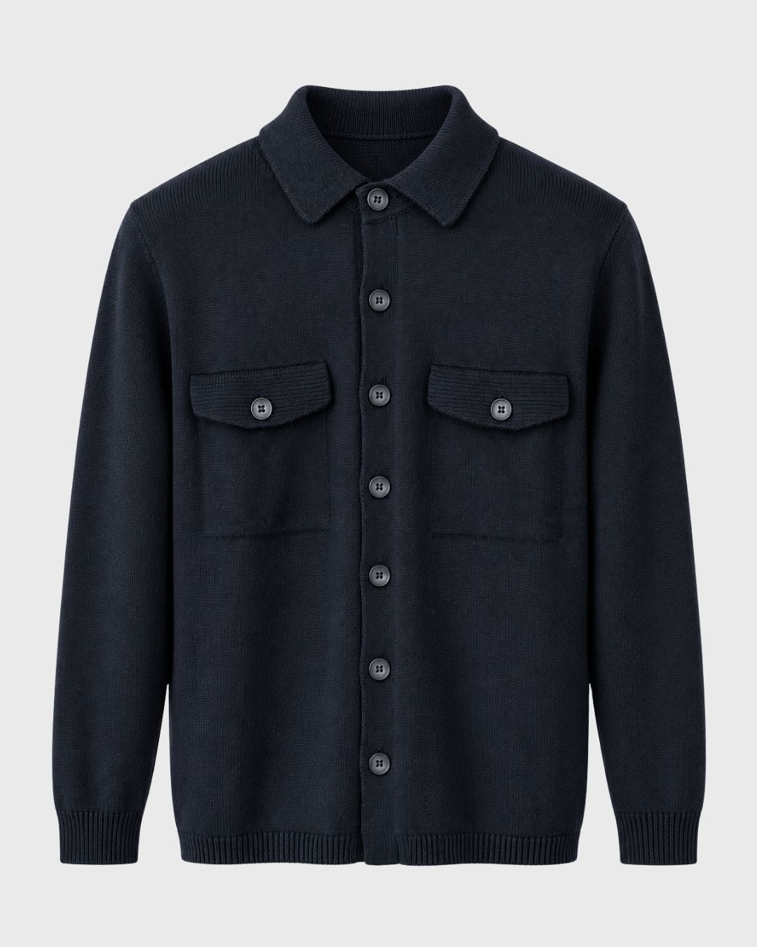 Camicia in maglia con tasche
