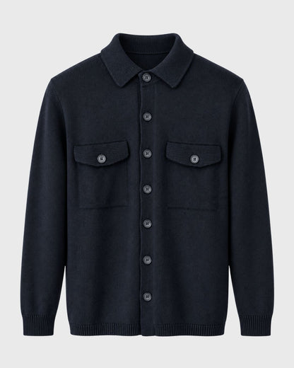 Camicia in maglia con tasche