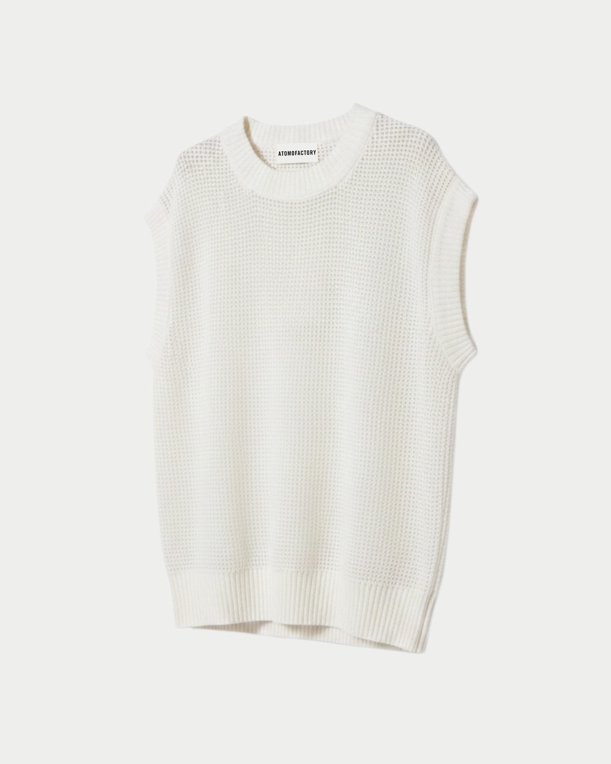 Perforated mesh sleeveless top
