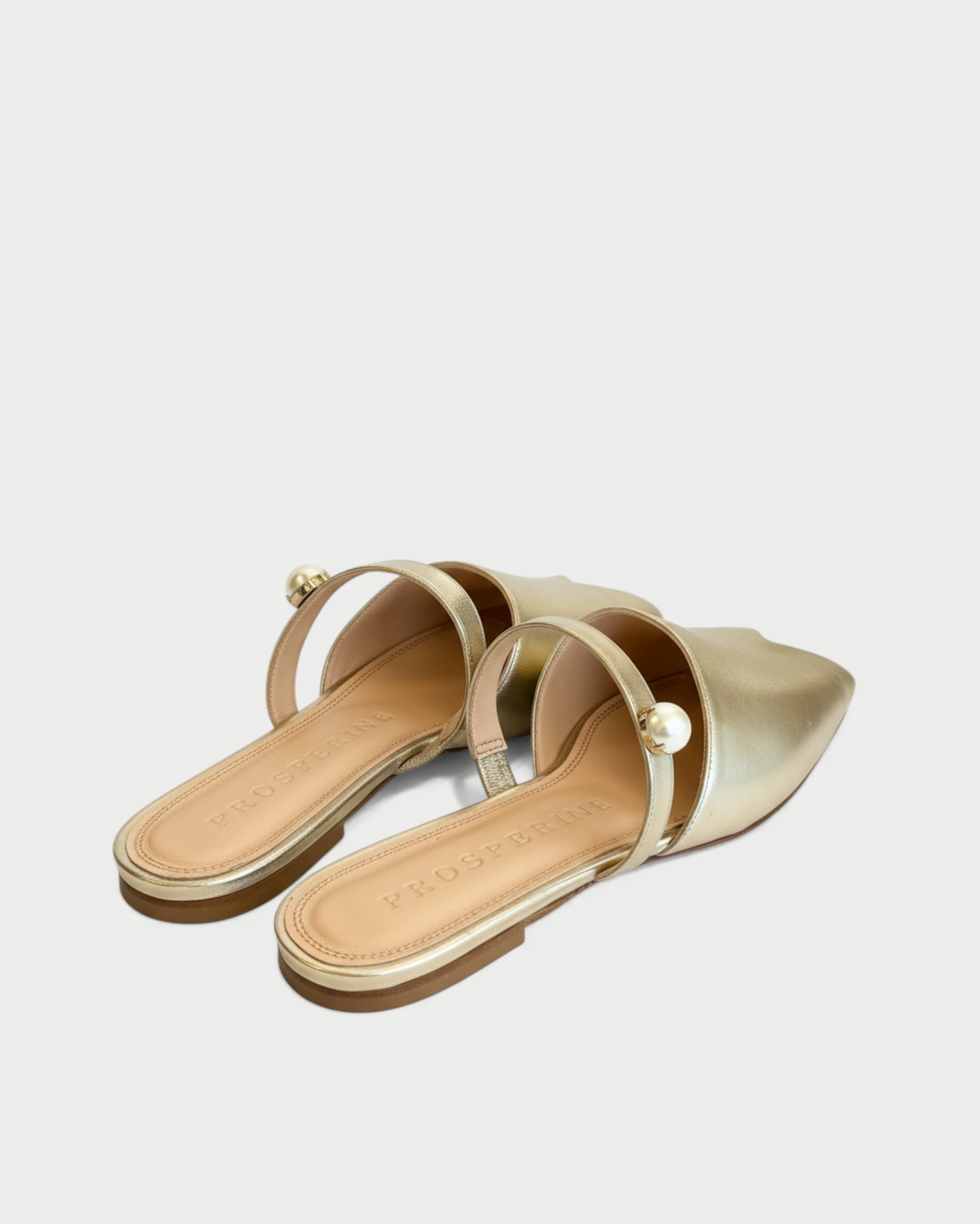 Spitze Mules aus Nappaleder