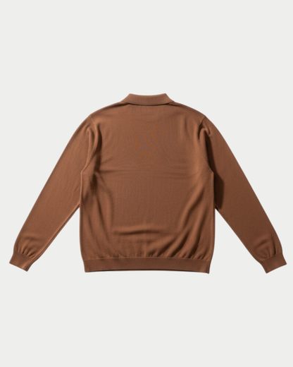 Maglia Polo in cotone manica lunga