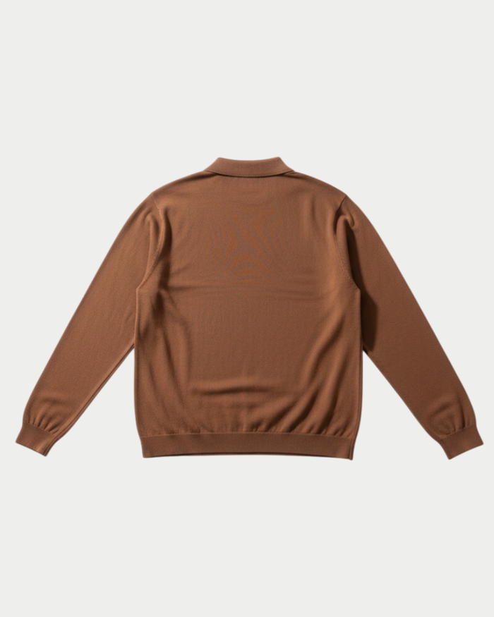 Maglia Polo in cotone manica lunga