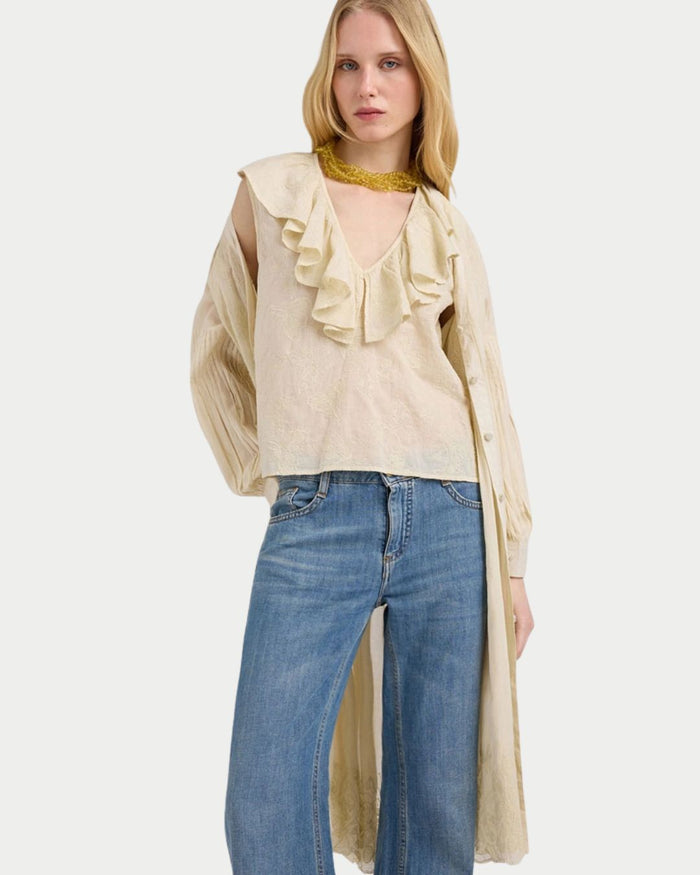 Blusa Canotta Fiesta in cotone