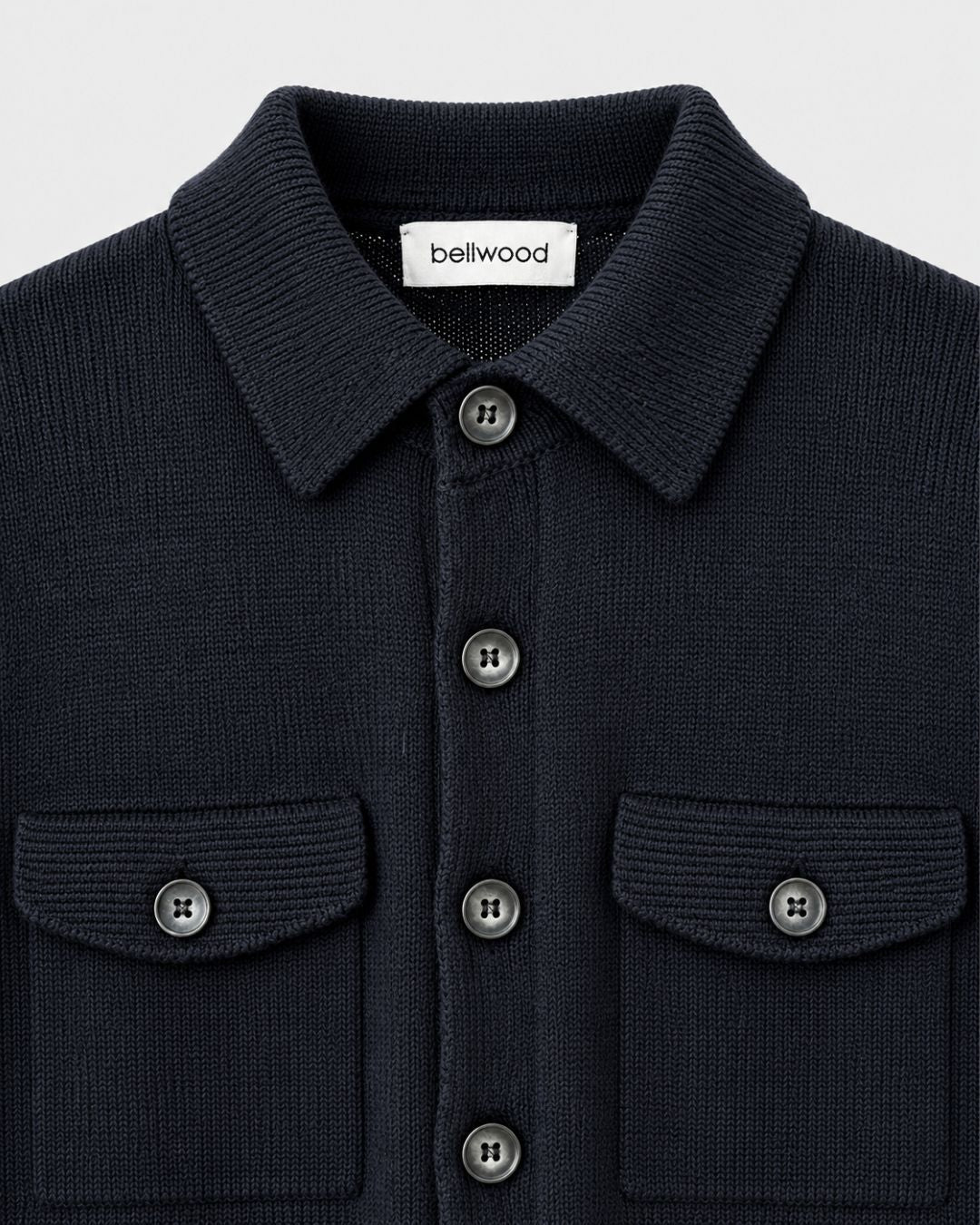 Camicia in maglia con tasche
