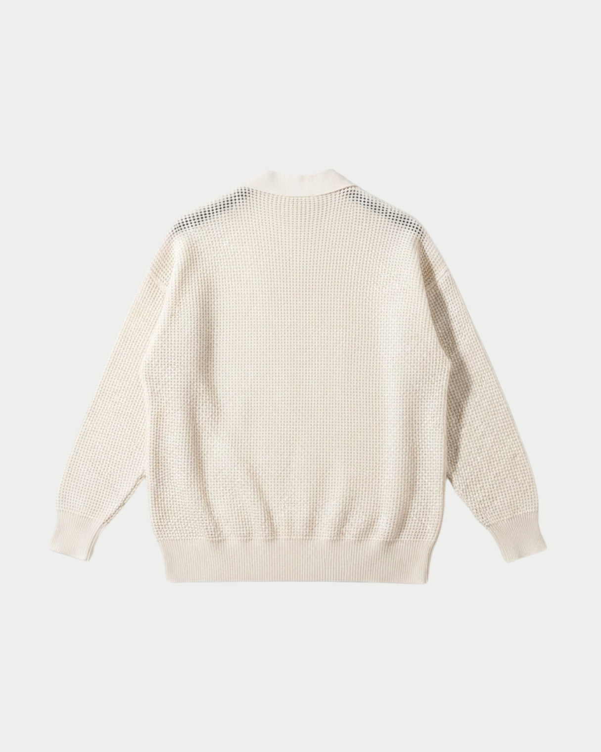 Openwork mesh cardigan