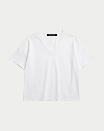 Oversized V-neck T-shirt
