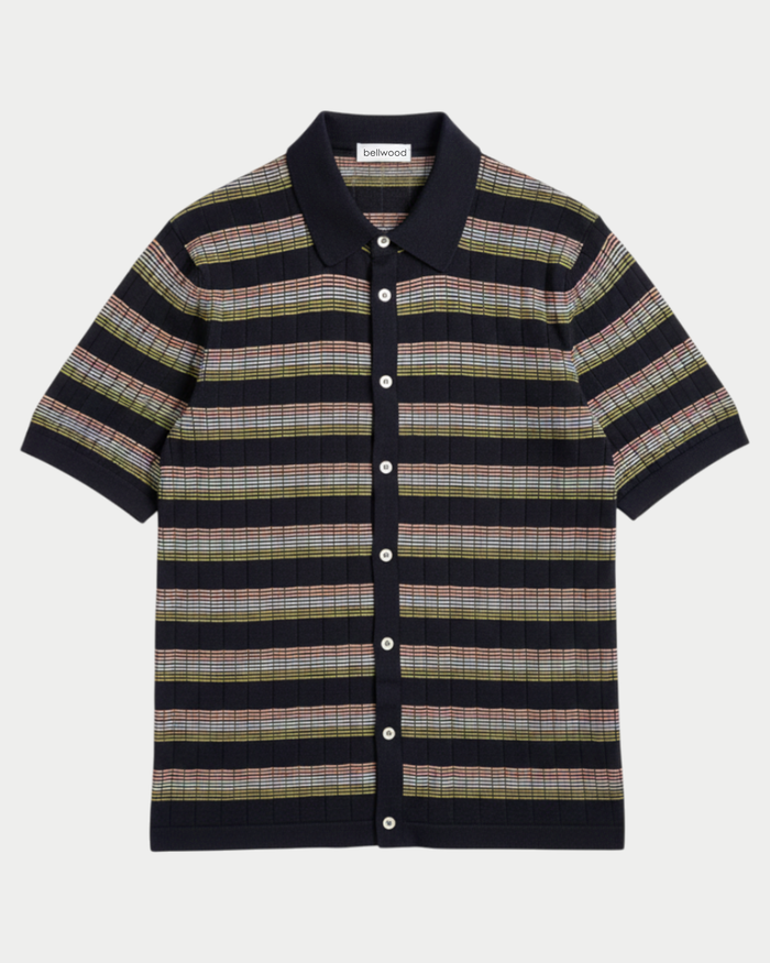 Camicia multiriga manico corta