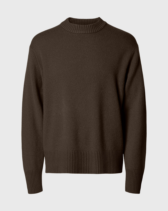Maglia relaxed in misto cashmere
