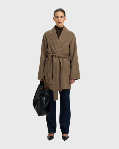 Cappotto in miscela di lana