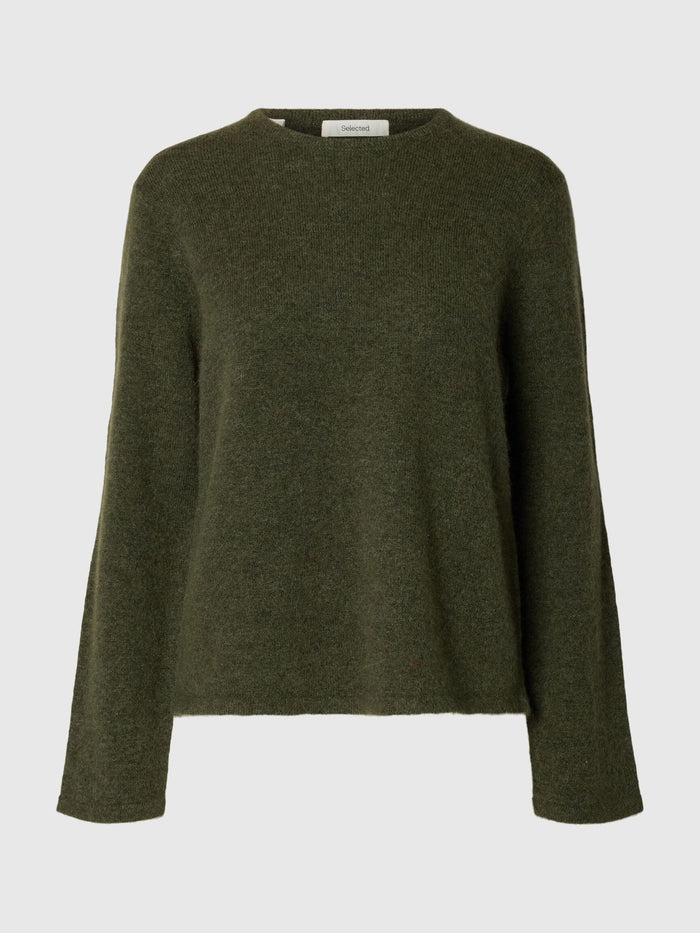 Maglia girocollo a maniche lunghe regular fit