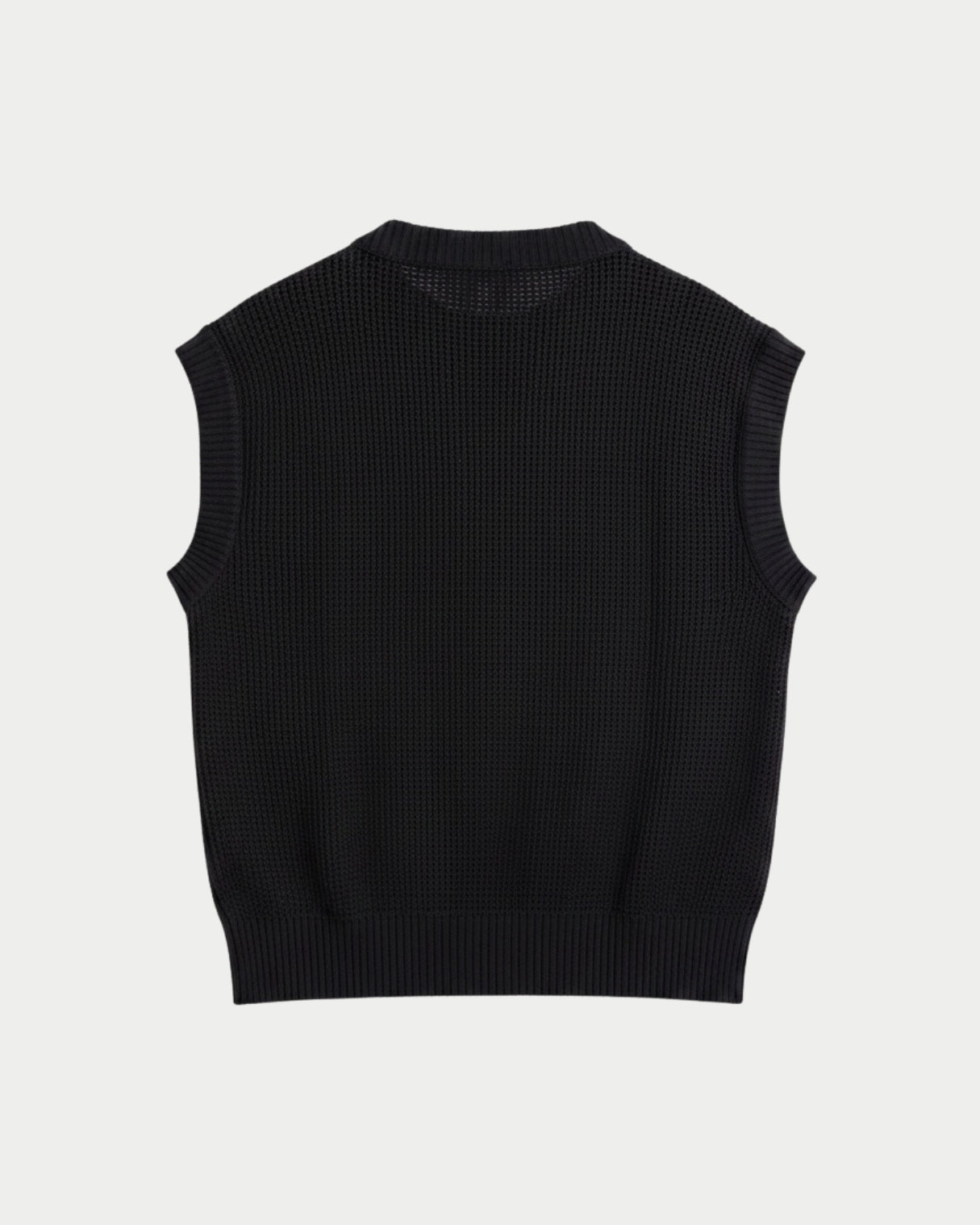 Open-knit sleeveless top