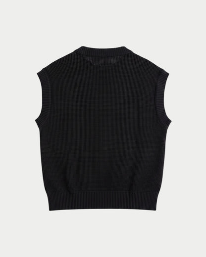 Open-knit sleeveless top