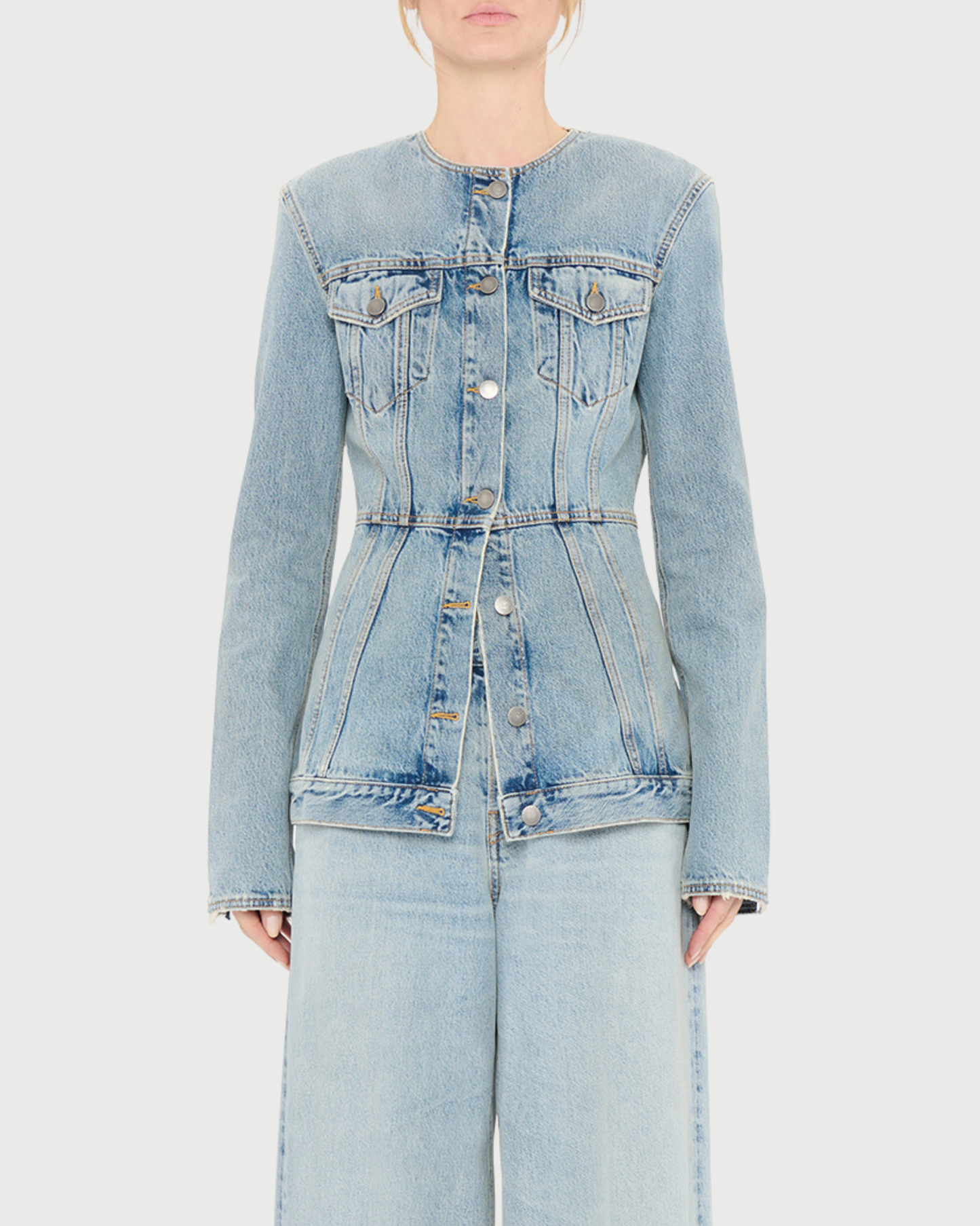 Giacca blazer in denim