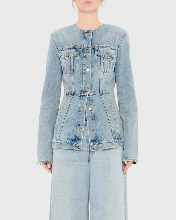 Giacca blazer in denim