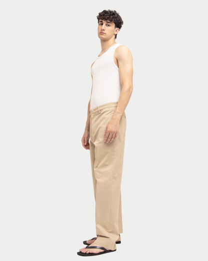Pantaloni e-motion chino gamba ampia