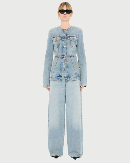 Giacca blazer in denim