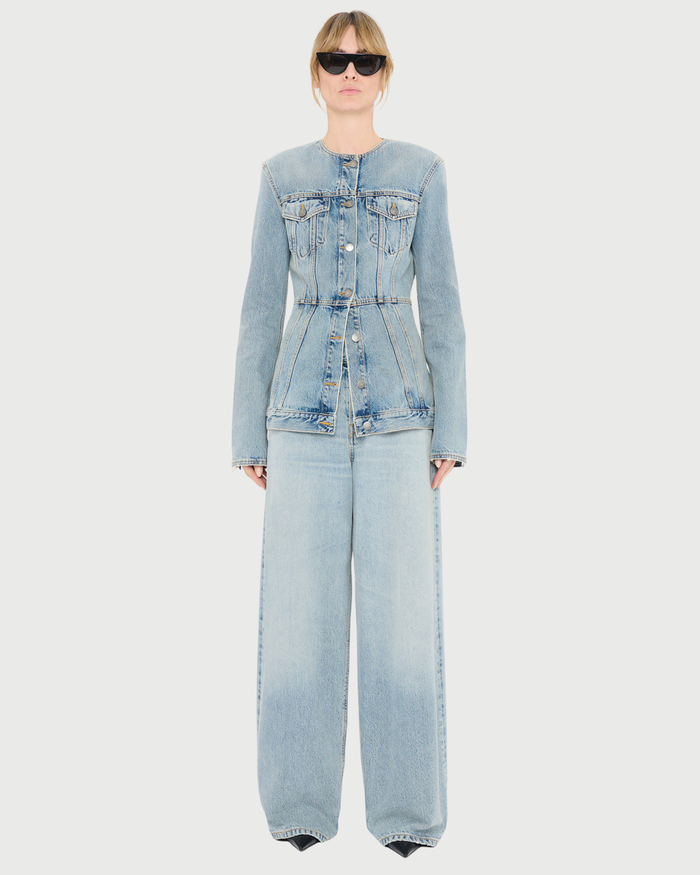 Giacca blazer in denim