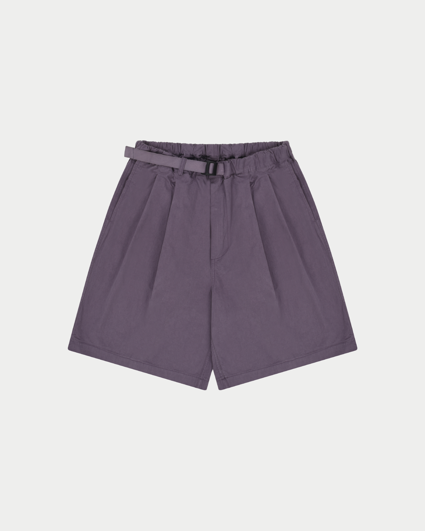 Pantaloni corti two tuck wide