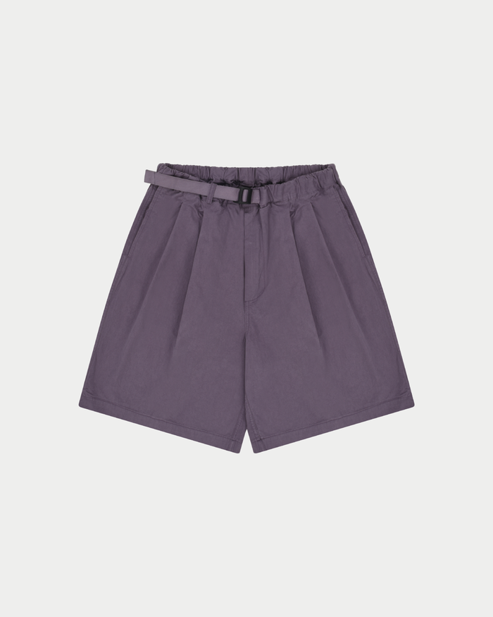 Pantaloni corti two tuck wide