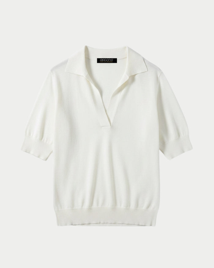 Buttonless Polo Shirt