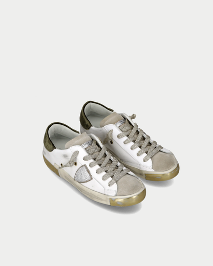 Sneaker Prsx Weiß Militärgrün