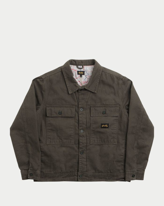 Lined trucker giacca