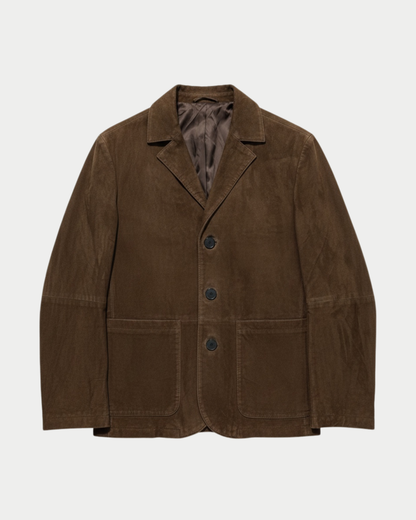 Giacca in suede blazer style