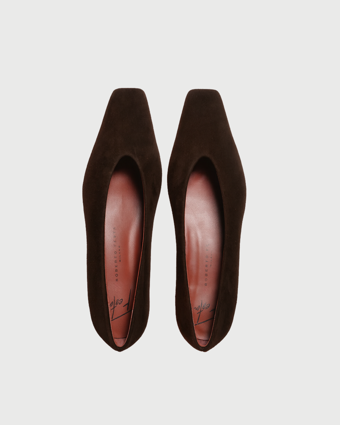 BALLERINA A PUNTA IN CAMOSCIO MARRONE